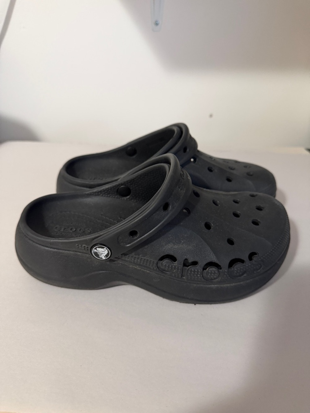 CROCS Classic platform Clog Sandals in Black